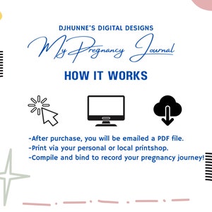 Printable Pregnancy Journal - Etsy