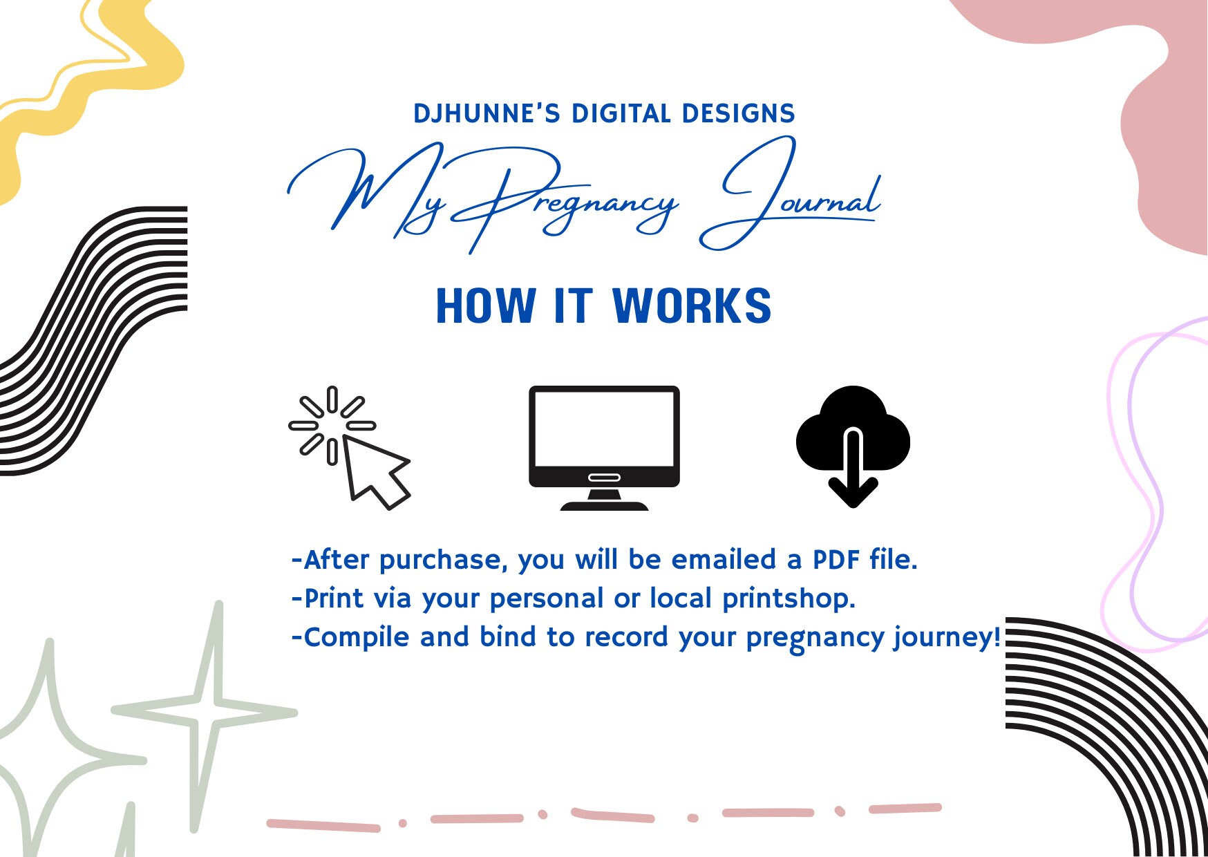 Printable Pregnancy Journal - Etsy