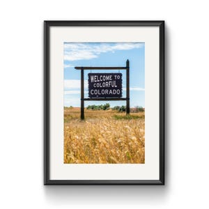 Welcome to Colorful Colorado Printable Wall Art | Digital Download | Colorado Travel Print | Adventure Wall Decor | USA Landscape Art