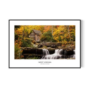 West Virginia digitaler Download, West Virginia druckbare Wandkunst, Appalachian Mountain Print, Reiseplakat, Naturfotografie