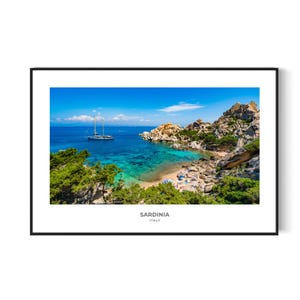 Sardinia Italy Printable Wall Art | Digital Download | Mediterranean Travel Print | Coastal Landscape Photography | Italian Beach Poster