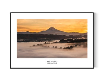 Mt. Hood Oregon Landscape Photography Print (Digital Download)