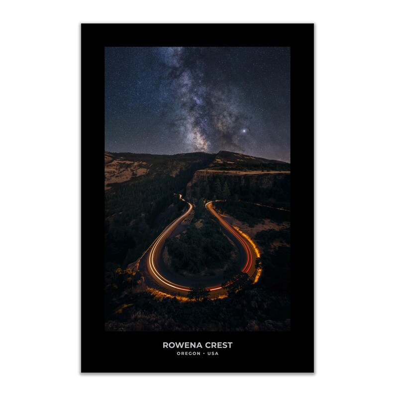 Milky Way Night Sky Print | Rowena Crest, Oregon (digital Download) - Etsy