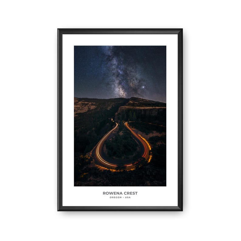 Milky Way Night Sky Print | Rowena Crest, Oregon (digital Download) - Etsy