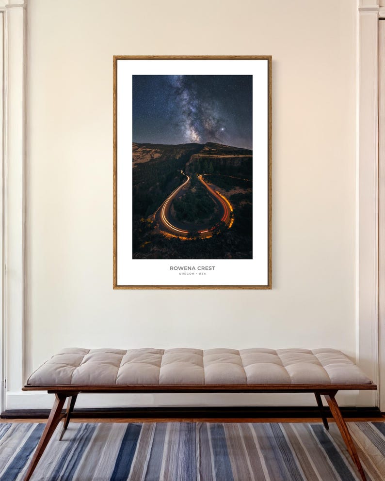 Milky Way Night Sky Print | Rowena Crest, Oregon (digital Download) - Etsy