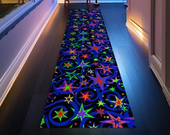 Arcade Hallway Rug, Bowling Alley Rug, Gamer Runner Rug, Retro Arcade Runner Rug, 80s Gaming Rug, Runner Rug, Washable Rug, Non Slip Rug