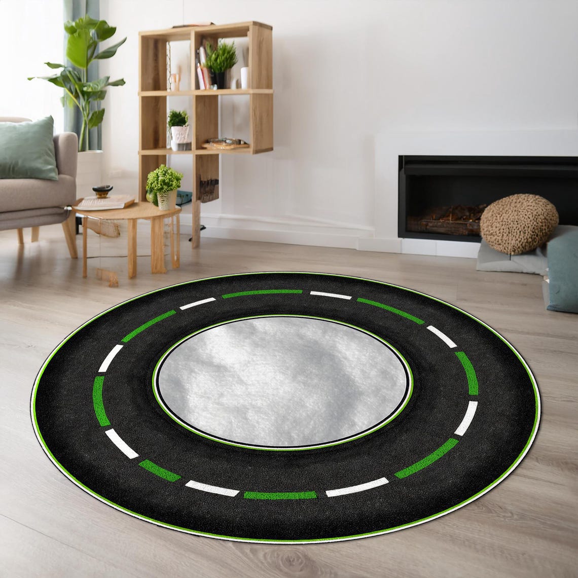 Round Race Track, Racing Rug, Start Line, Finish Line, Round Racetrack ...