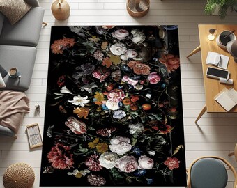Garden Rug,Botanical Rug,Flower Rug,Flower Theme Rug,Garden Pattern Rug,Nature Rug,Home Decoration Rug,Popular Rug,Area Rug,Modern Rug,