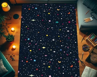 Alfombra Arcade Stars, Alfombra de bolera, Alfombra de bar arcade, Alfombra retro, Alfombra de bar arcade, Alfombra arcade, Alfombra de los 80, Arcade retro