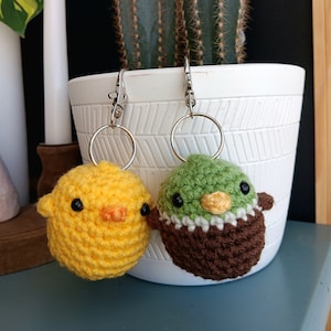 Ducky Keychains, Rubber Duck Keychain, Mallard Duck Keychain