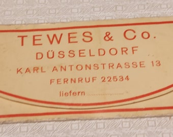 Vintage Packung Leo Lammertz sortierte Nadeln, Tewes & Co, Düsseldorf