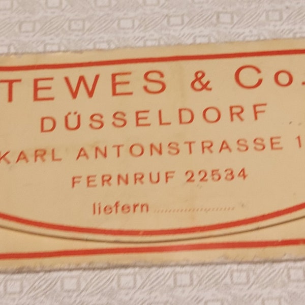 Vintage Packung Leo Lammertz sortierte Nadeln, Tewes & Co, Düsseldorf