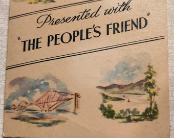 Nadelbüchlein , präsentiert mit Magazin ""The People's Friend", vintage