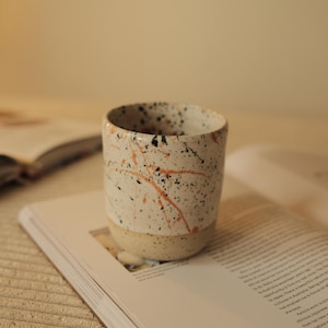Ceramic mug speckled / colorful glaze / 300 ml/400 ml