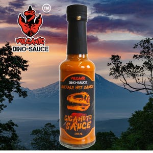 Volcanic Dinosauce - Giga-noto-sauce – Tangy Buffalo Hot Sauce