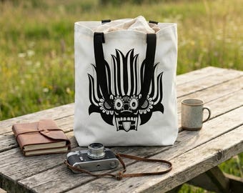 Tote Bag Yaka Mask Sri Lankan Fire Demon