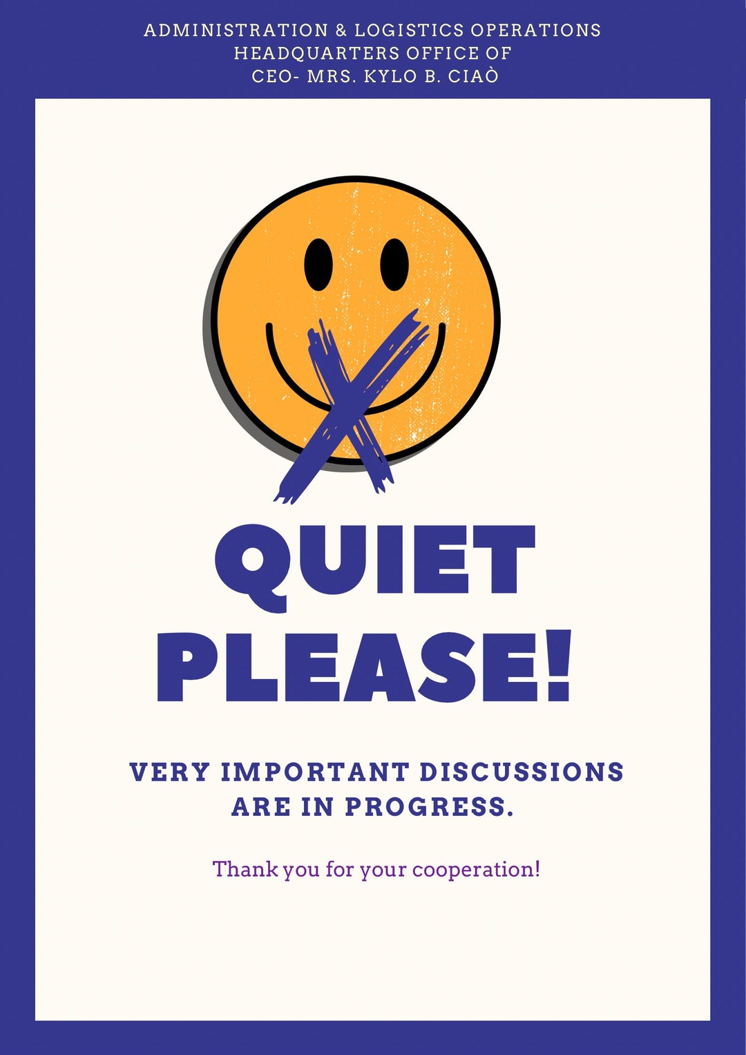 Quiet Sign-printable - Etsy