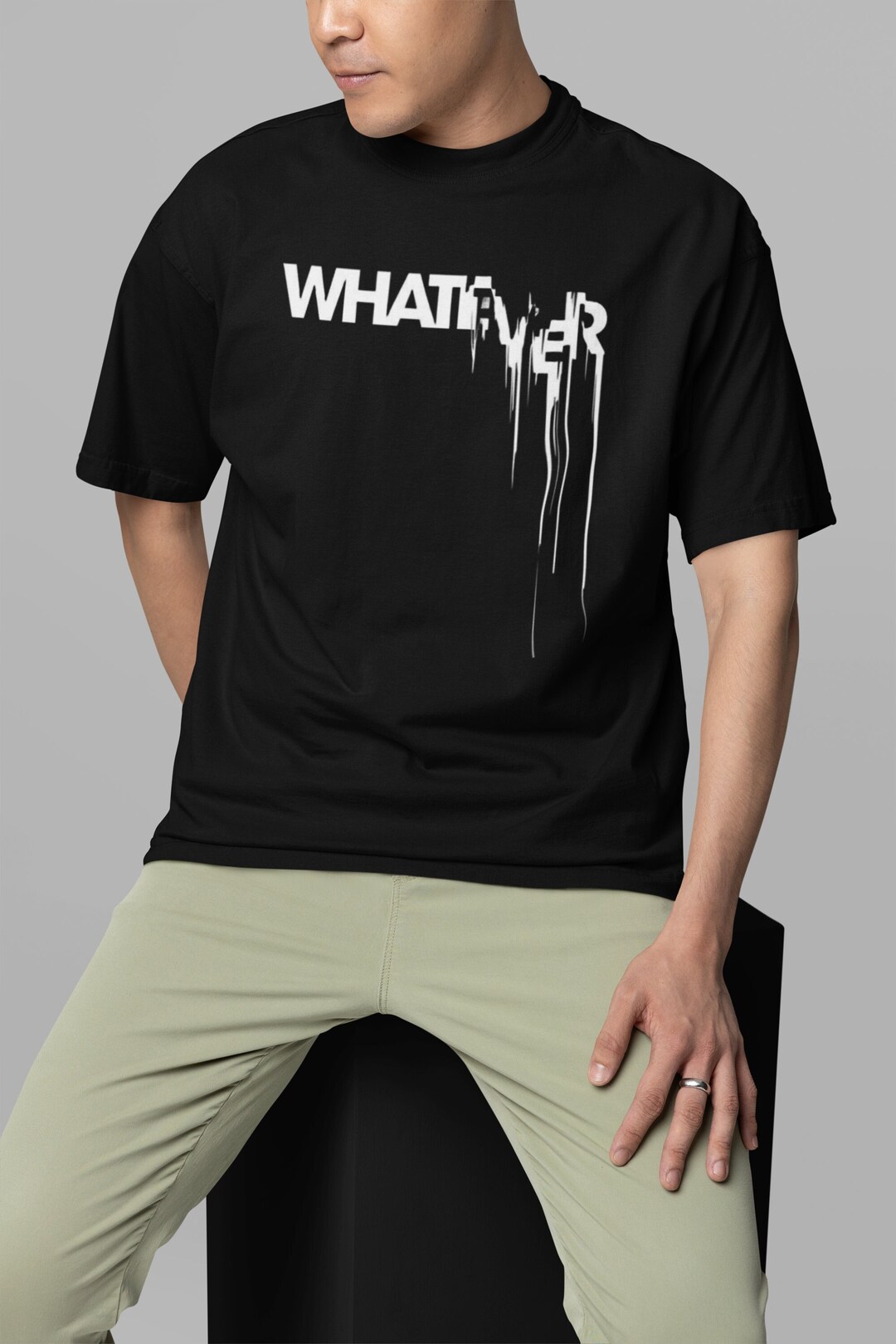 Whatever Graphics Whatever Graphic T-shirt: Unisex Oversized Boxy Tee - Etsy