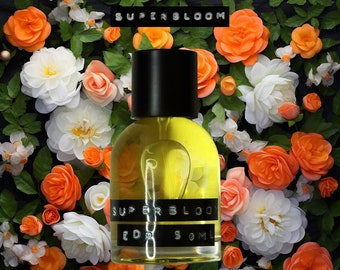 SUPERBLOOM Eau de Parfum | Rose, Jasmin, Neroli | Indie Parfumeur, Nischenparfüm, Kleine Charge, Floraler persönlicher Duft, Handgemacht in den USA
