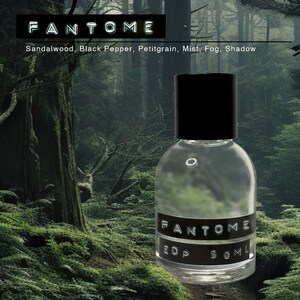 FANTÔME EdP | Indie Perfumer, Woody Fragrance, Unisex Fragrance, Handmade, Made in USA, Frankincense, Personal Fragrance, Clean, Peppercorn, Ghost, Sandalwood, Cologne, Office Cologne, Seattle Based Perfumer, Small Batch, Nose of Gatsby, Perfumery