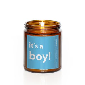 È un maschio Candela Nuovi genitori Candela Baby Shower Regalo Baby Blue Candela Benvenuto nuovo bambino Regalo Maschio Bambino Maschio