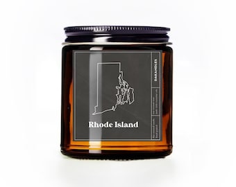 Rhode Island Candle 50 States American Candle USA Gift Candle Rhode Island Gift Proud American Gift Idea Candle Patriotic Candle
