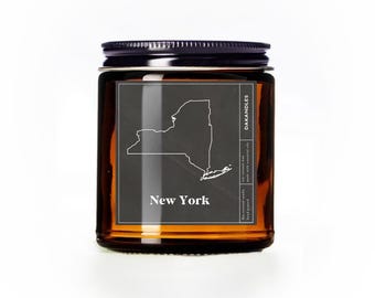 New York Candle 50 States American Candle USA Gift Candle New York State Gift Proud American Gift Idea Candle Big Apple Patriotic Candle