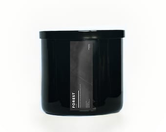 FLORESTA | Vela perfumada de 3 pavios de 15 onças | Cera de Soja | Velas masculinas | Fragrância Masculina