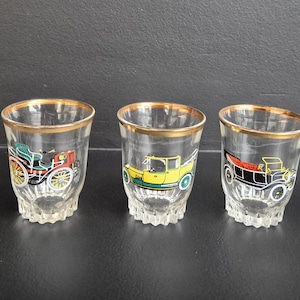 Lot De 5 Petits Verres à Digestif Vintage – Shooter Multicouleur, Idéal Pour Apéro