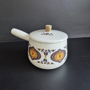 Service à Dessert Vintage Cerve – Bols En Verre Fleurs Orange/rouge/bleu – Italie Années 70