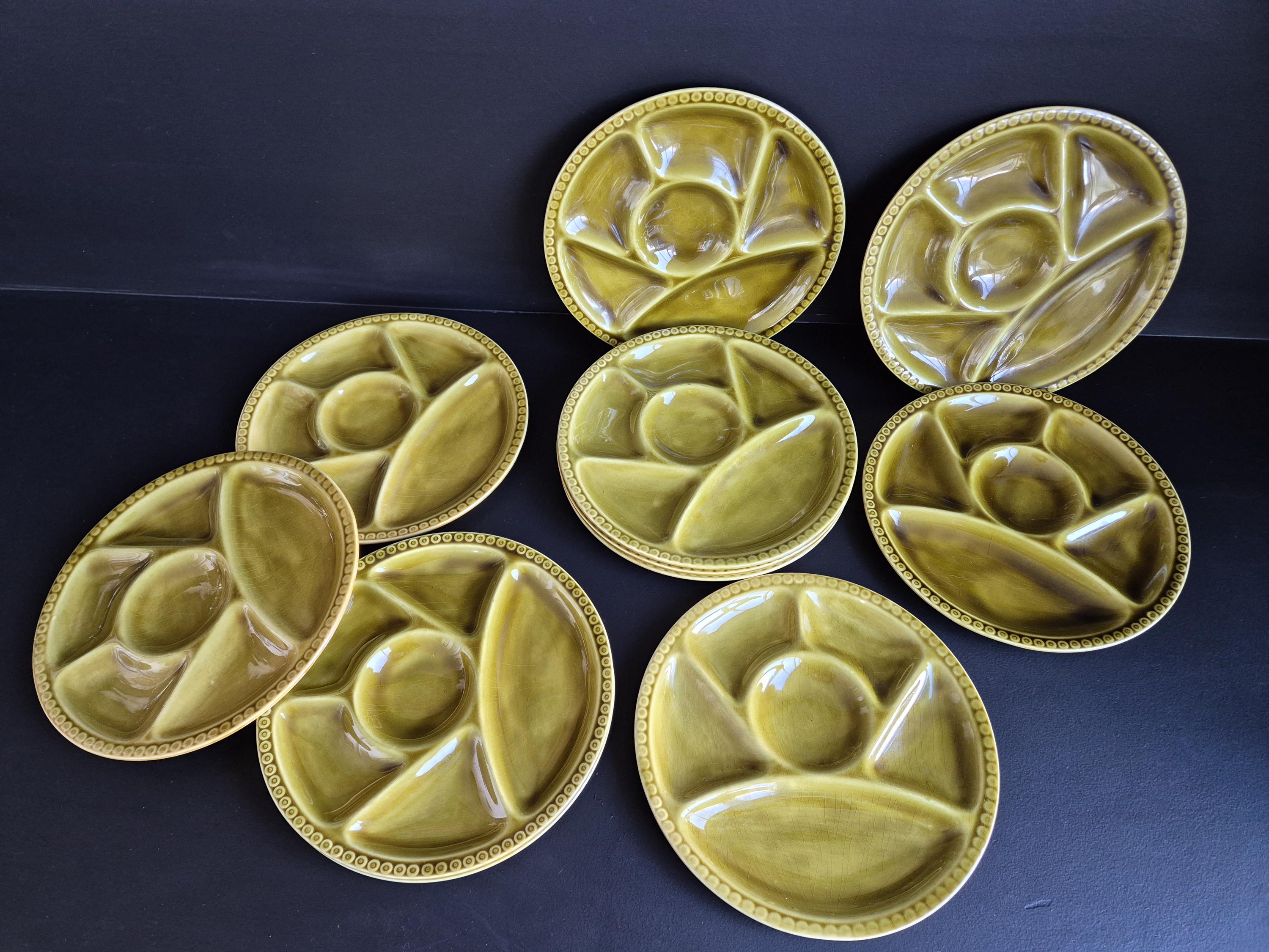 Gien fondue plates - Etsy 日本