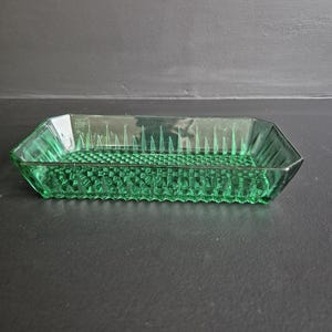 Saladier Vintage Duralex – Vert – Forme Carrée – Verre Trempé