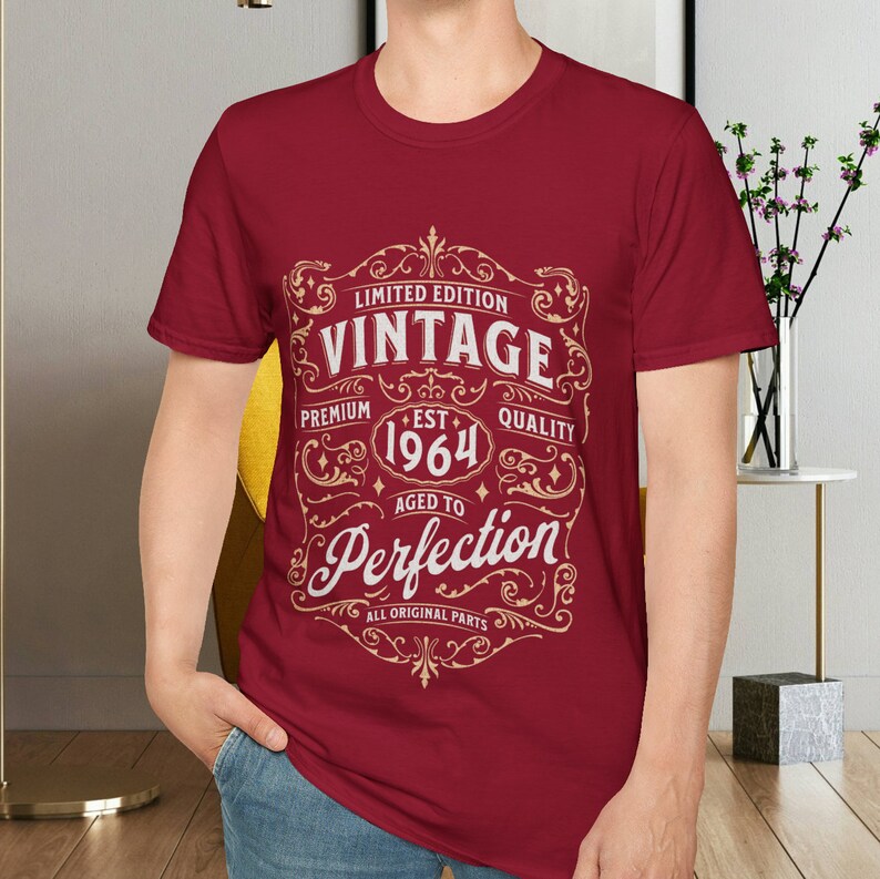 1964 60th Birthday tshirt 60th birthday gift 1964 t-shirt born in 1964 mens 60th tshirt Birthday t shirt 1964 60th Birthday Gift for Men image 10
