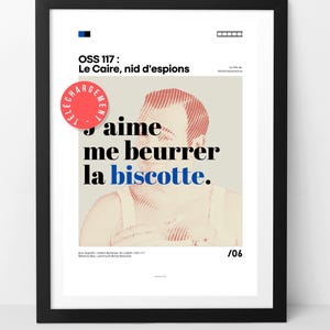 I like to butter my rusk cult republic Oss 117 poster to download