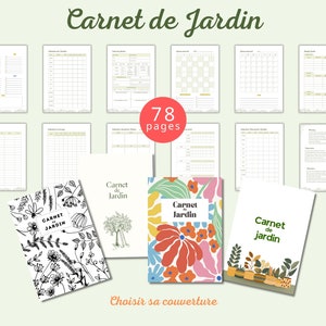 Carnet de jardin imprimable pour l'organisation de votre jardin de légumes et de fleurs, planificateur de jardinage, journal de jardinage