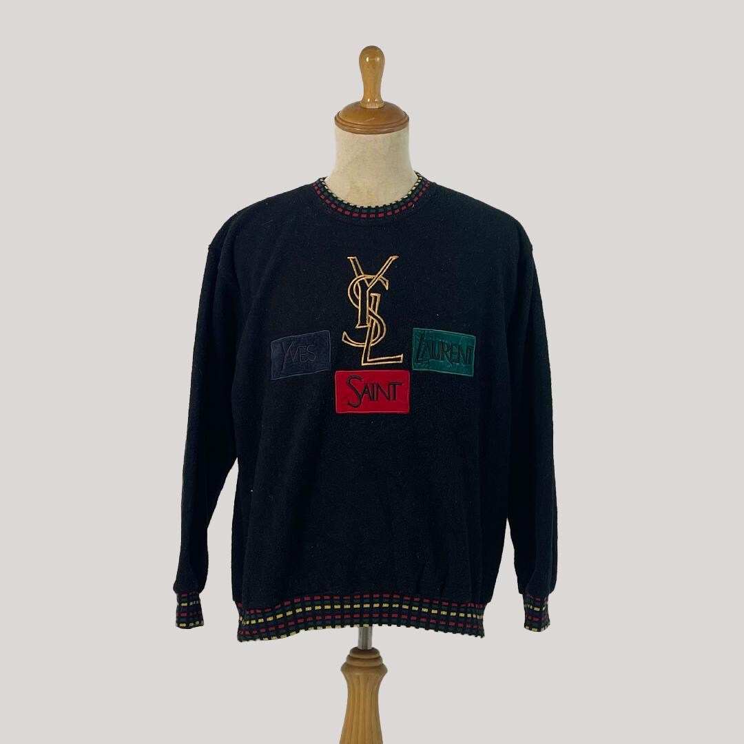 Ysl logo sweater hotsell