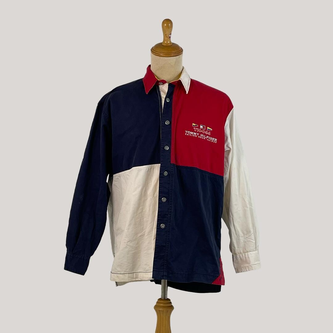 Vintage 90s Tommy Hilfiger Sailing Gear Color Block Lo Life Vintage 90s Tommy Hilfiger Sailing Gear Color Block Lo Life