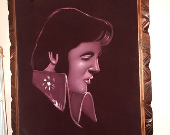 Vintage ELVIS Velvet Painting Mexico