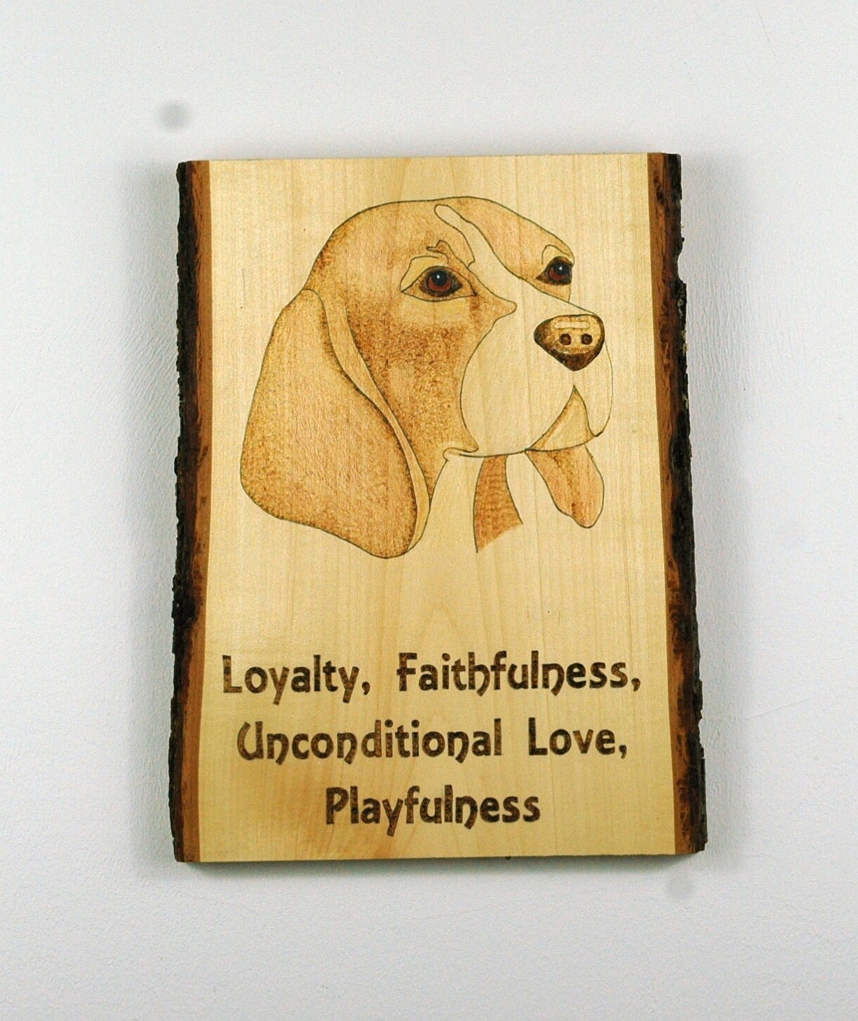Dog. Beagle, Spirit Animal Wood Burning