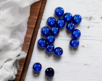 Miracle pearls 12 mm, dunkelblau, 15 Perlen, magic 3D beads (Artikel no. 12607)