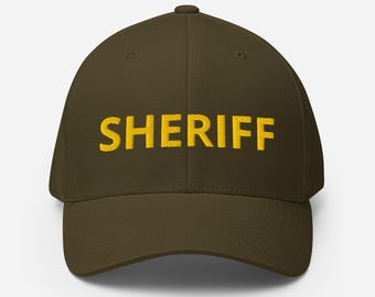 Sheriff - Premium Structured Twill Cap Flex Fit / Flexfit