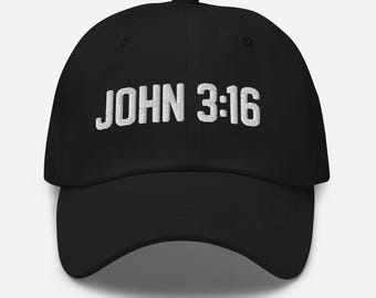John 3:16 – Premium Dad Hat – Faith-Based Scripture Hat
