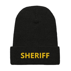 Sheriff - Premium Waffle Beanie - Law Enforcement LEO
