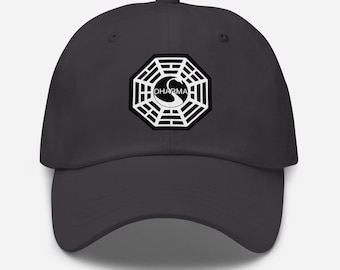 Dharma Initiative – Premium DTF Print Dad Hat – Lost TV Series Iconic Logo Cap