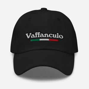 Vaffanculo - Premium Dad Hat - Vaffanculo Italian Themed Embroidered Hat, Funny Italian Saying Hat