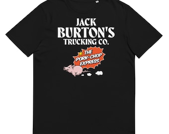 Jack Burton's Trucking Company - Camiseta premium 100 % algodón orgánico - The Pork Chop Express - ** Los clientes de EE. UU. deben solicitar una talla más. **