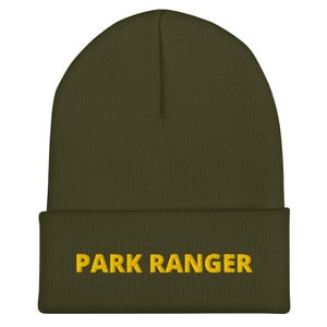 Park Ranger Beanie – Premium Cuffed Hat – Outdoor Patrol Embroidered Design