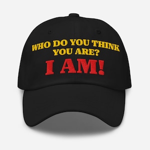 Wer denkst du bist? Ich Bin! - Premium Dad Hat - Viral Bowling Meme gestickte Cap