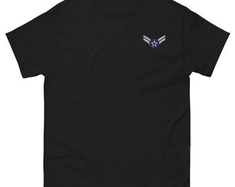 Insignia de Aviador de Primera Clase de la Fuerza Aérea - Camiseta clásica premium para hombre - Militar