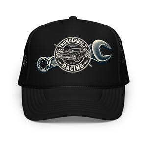 Thunderbolt Racing - Premium Foam Trucker Hat - Classic Muscle Car